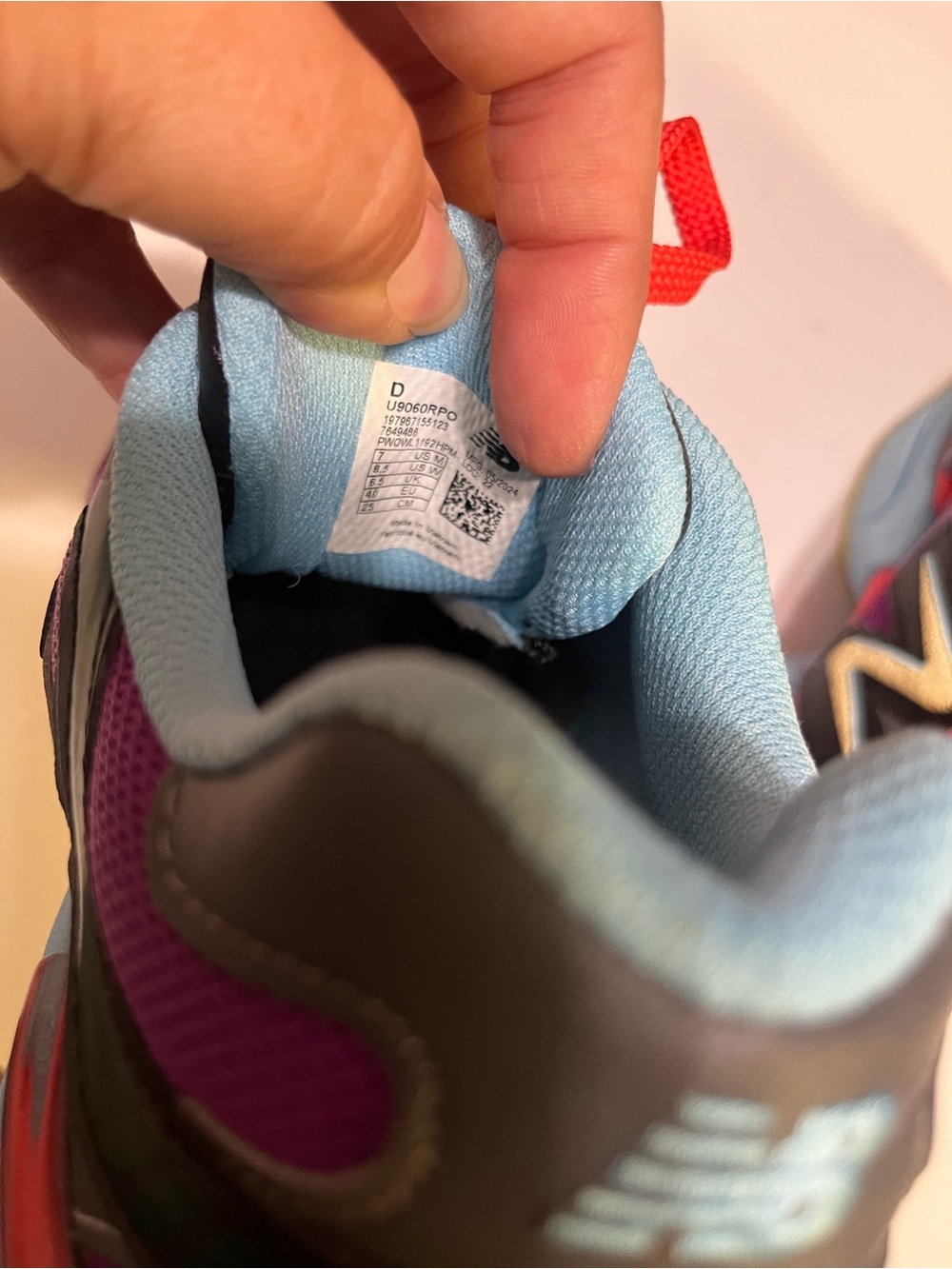 New Balance Multicolor Running Sneakers - Purple, Teal & Red - Picture 14 of 14